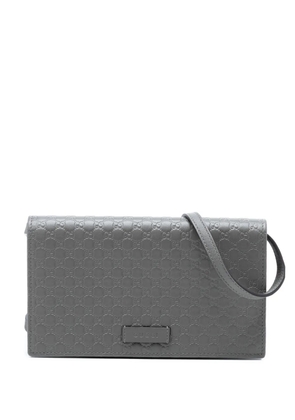 Gucci Pre-Owned 2000-2015 Microguccissima Wallet on Strap crossbody bag - Grey