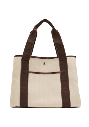 Rue De Verneuil medium Traversée herringbone tote bag - Neutrals