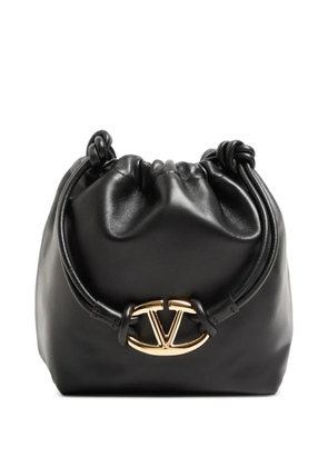 Valentino Garavani VLogo Pouf pouch bag in nappa leather - Black