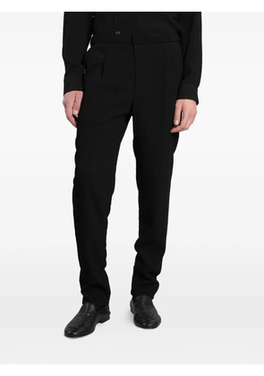 Emporio Armani 3D crinkled-effect trousers - Black