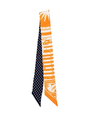 Hermès Pre-Owned 2015-2020 Astrologie a Pois Twilly Scarf scarves - Orange