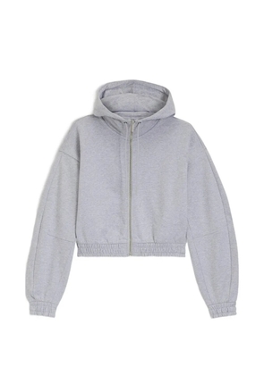 HUGO cropped zip-up hoodie - Grey