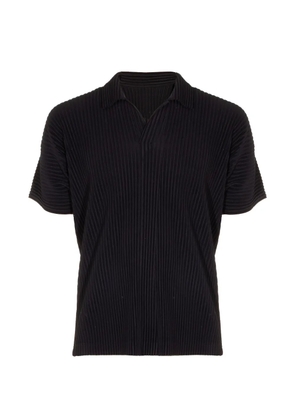 Homme Plissé Issey Miyake pleated polo shirt - Black