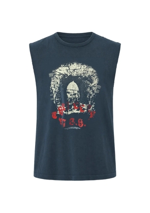 PALY HOLLYWOOD sleeveless distressed T-shirt - Black