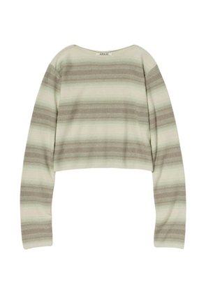 Auralee striped jumper - Neutrals