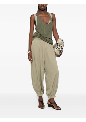 The Frankie Shop Isola elastic-waistband trousers - Green