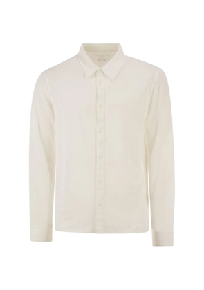 Majestic Filatures stretch-linen shirt - White