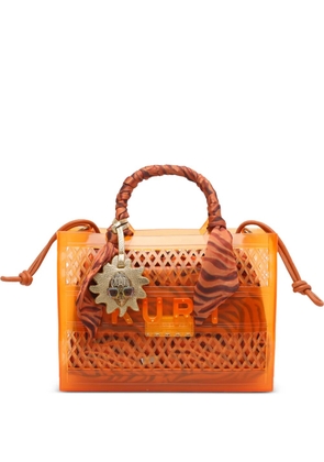 Kurt Geiger London small Jelly scarf-detail tote bag - Orange