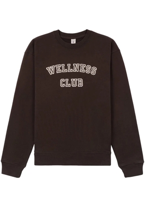 Sporty & Rich Wellness Club cotton sweatshirt - Brown