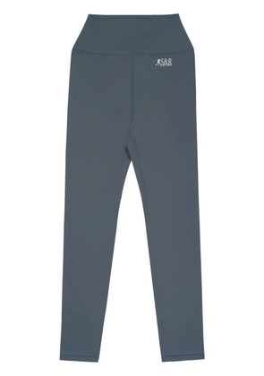 Sporty & Rich Action logo-print leggings - Grey