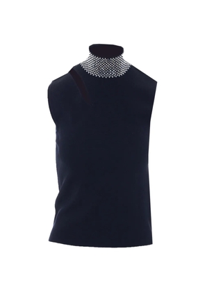 LIU JO strass-embellished cut-out top - Black