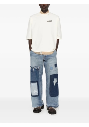 GALLERY DEPT. patchwork distressed jeans - Blue