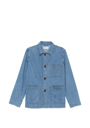 Universal Works washed-indigo denim jacket - Blue