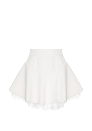 HAMZA Swan V2 lace-trim skirt - White