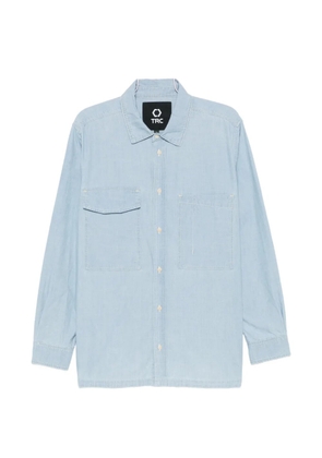 TRC patch-pocket long-sleeve shirt - Blue