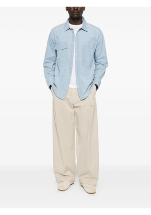 TRC patch-pocket long-sleeve shirt - Blue
