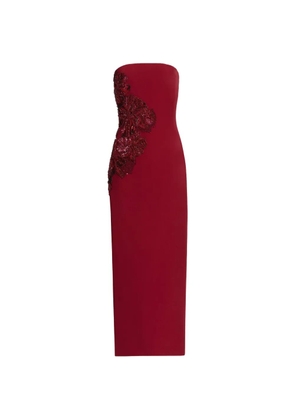 Elie Saab strapless maxi dress - Red