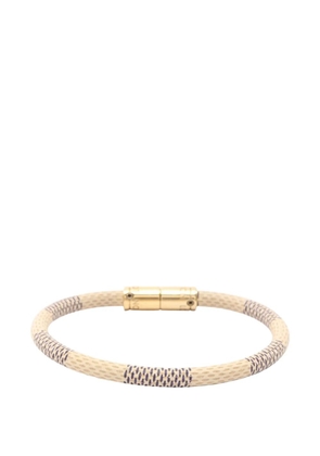Louis Vuitton Pre-Owned 2012 Keep It Damier Azur bracelet - Neutrals