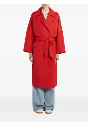 Marella belted wide-sleeve coat - Red