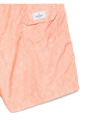 Barba drawstring-waist swim shorts - Orange