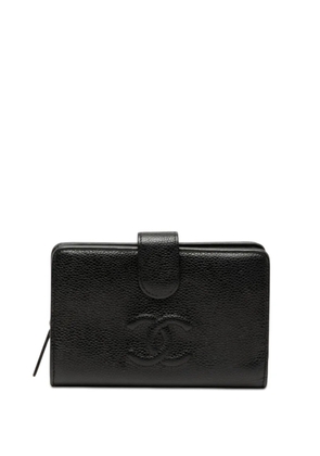 CHANEL Pre-Owned 2011 CC Caviar Bifold Wallet small wallets - Black