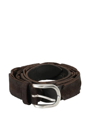 Orciani interwoven belt - Brown