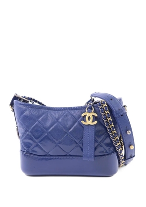 CHANEL Pre-Owned small Gabrielle quilted shoulder bag - Blue