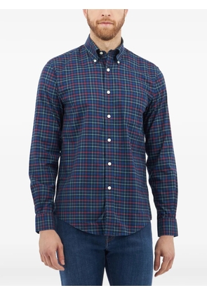 Brooks Brothers plaid-pattern button-fastening shirt - Blue