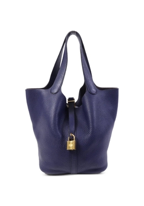 Hermès Pre-Owned Picotin MM togo leather tote bag - Blue