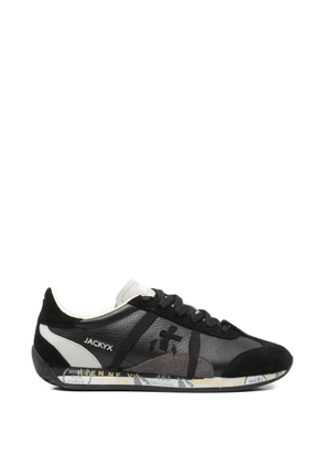 Premiata JackyX logo-patch sneakers - Black