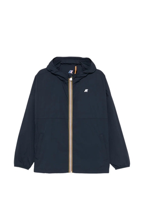 K-Way Gamalieul hooded logo-patch jacket - Blue