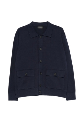 AROVESCIO buttoned cardigan - Blue