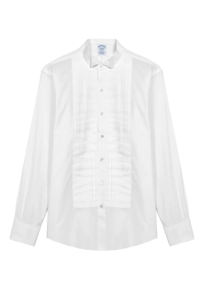 Brooks Brothers collar pleated-detail shirt - White
