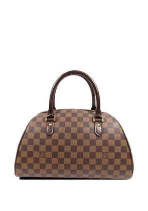 Louis Vuitton Pre-Owned Ribera MM Damier Ebene canvas tote bag - Brown