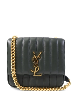 Saint Laurent Pre-Owned Vicky quilted cross body bag - Black