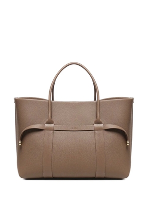 Loro Piana Ghiera leather-buckle shopper bag - Brown