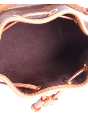 Louis Vuitton Pre-Owned Nano Noe 2 Way Monogram canvas bucket bag - Brown