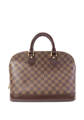 Louis Vuitton Pre-Owned Alma Damier Ebène canvas tote bag - Brown