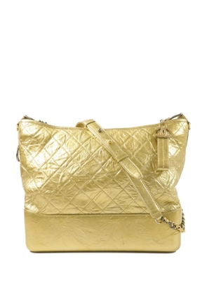 CHANEL Pre-Owned large Gabrielle quilted shoulder bag - Gold