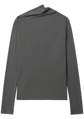 TOTEME draped jersey top - Grey