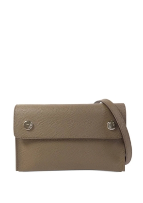 Hermès Pre-Owned Hermèsnap Wallet leather crossbody bag - Grey