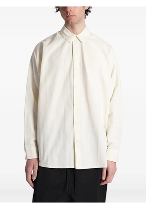 FEAR OF GOD ESSENTIALS Essentials embroidered-logo cotton shirt - Neutrals