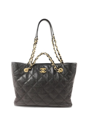 CHANEL Pre-Owned CC chain-strap leather tote bag - Black