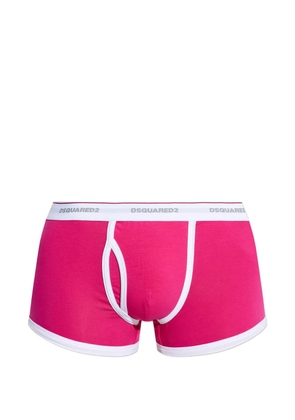 DSQUARED2 logo-waistband contrast-trim boxers - Pink