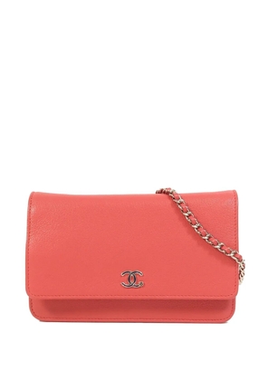 CHANEL Pre-Owned CC Wallet On Chain cross body bag - Red