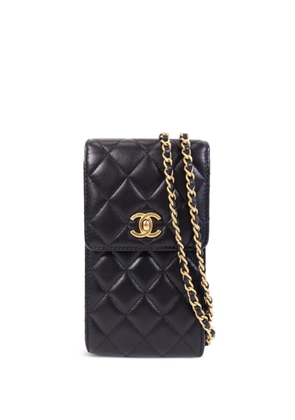 CHANEL Pre-Owned CC turn-lock quilted leather crossbody bag - Black