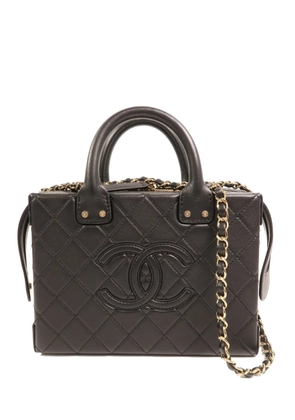 CHANEL Pre-Owned diamond-quilted tote bag - Black