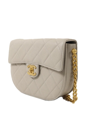 CHANEL Pre-Owned half-moon shoulder bag - Grey