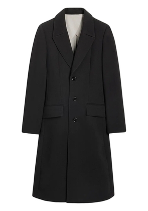 AMI Paris single-breasted virgin-wool coat - Black