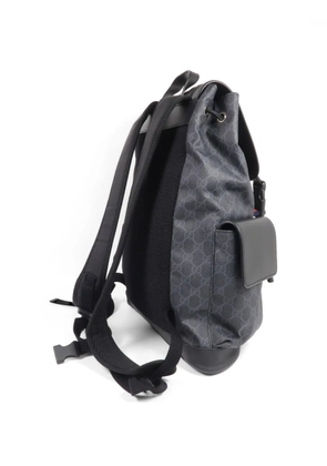 Gucci Pre-Owned GG Supreme buckle-fastening backpack - Grey